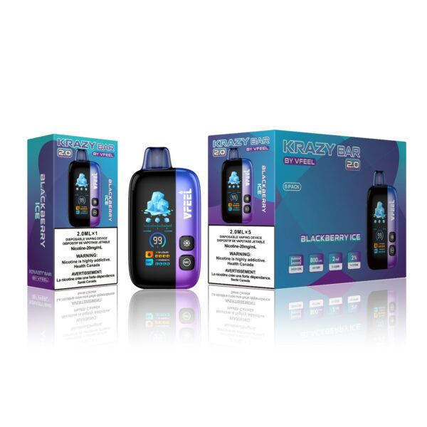 Krazy Bar 2.0 50K Disposable [20mg Intense] - Big Cloud Vapor Bar - Canada's Premier Vaping Experience