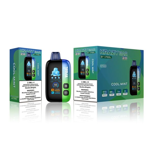 Krazy Bar 2.0 50K Disposable [20mg Intense] - Big Cloud Vapor Bar - Canada's Premier Vaping Experience