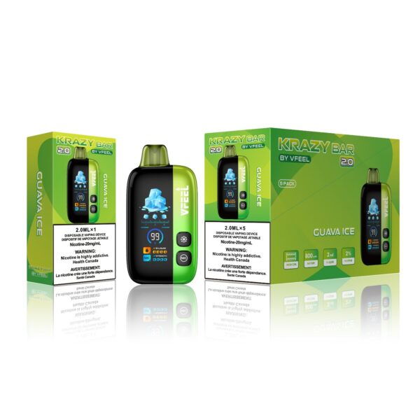 Krazy Bar 2.0 50K Disposable [20mg Intense] - Big Cloud Vapor Bar - Canada's Premier Vaping Experience