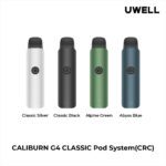 UWELL Caliburn G4 Classic Open Pod Kit 2mL [CRC Version] - Big Cloud Vapor Bar - Canada's Premier Vaping Experience